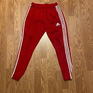 Adidas Track Pants Men Medium Red